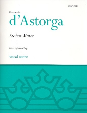 Stabat mater for soloists, mixed chorus and orchestra vocal score