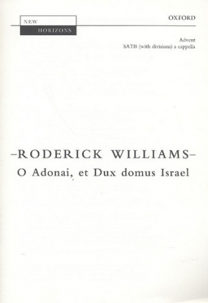 O adonai et dux domus Israel for mixed chorus a cappella score