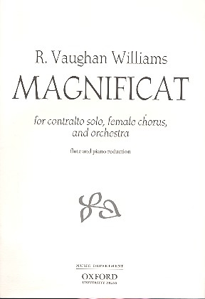 Magnificat for contralto solo, female chorus and orchestra reduction for flute and piano