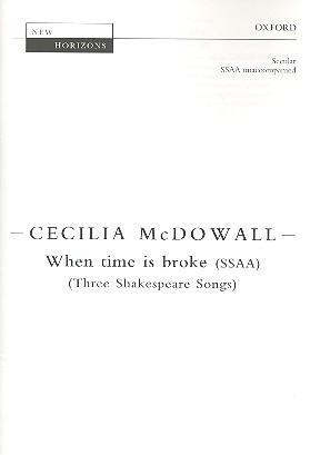 When Time is broke for female chorus a cappella score