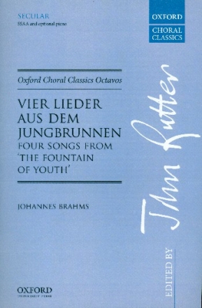 4 Lieder aus dem Jungbrunnen for female chorus a cappella (piano ad lib) score (en/dt)