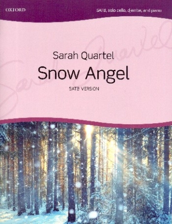 Snow Angel for mixed chorus, cello, djembe and piano score