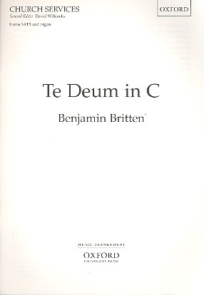 Te Deum c major for soprano solo, mixed chorus and organ,  score