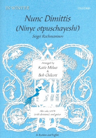 Nunc dimittis for alto, mixed chorus and guitar score (russ/en)