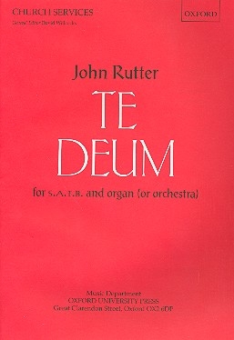 Te deum for mixed chorus and organ score