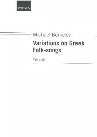 Variations on greek Folk-Songs for viola