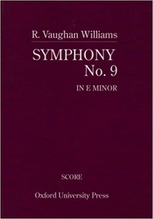 SYMPHONY E MINOR NO.9 FOR ORCHESTRA STUDY SCORE