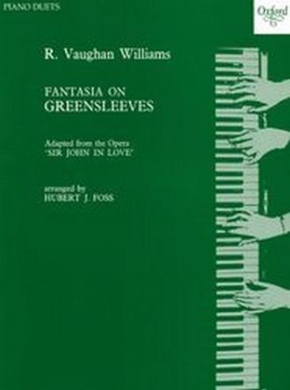 Fantasia on Greensleeves for piano 4 hands score