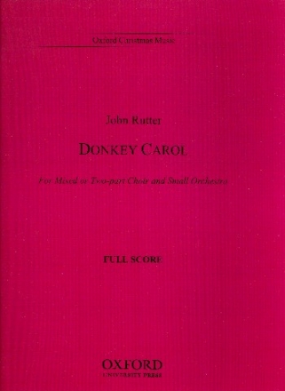 Donkey Carol for mixed or tow-part chorus and orchestra score