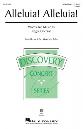 Roger Emerson, Alleluia! Alleluia! 3-Part Mixed Choir Choral Score