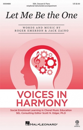 Jack Zaino, Let Me Be The One SSA Choral Score