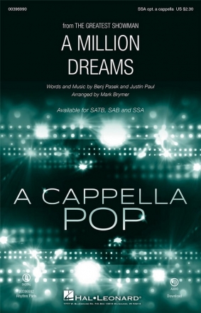 Million Dreams, A SSA opt. a Cappella Chorpartitur