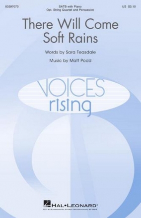 Matt Podd, There Will Come Soft Rain SATB Chorpartitur