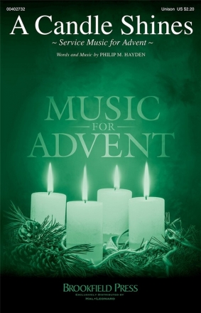 Candle Shines for unison voices and piano and opt. acoustic guitar choral score