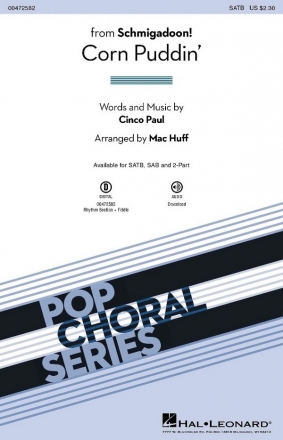 Cinco Paul, Corn Puddin' SATB Chorpartitur