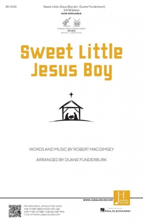 MacGimsey, Sweet little Jesus Boy for SATB chorus Chorpartitur