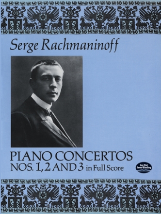 Concertos Nos. 1, 2 and 3 In Full Score for  piano and orchestra score