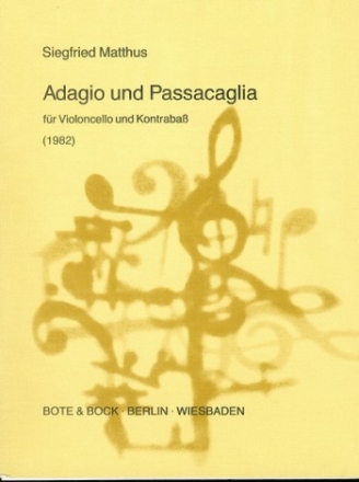 Seigfried Matthus Adagio and Passacaglia cello & double bass