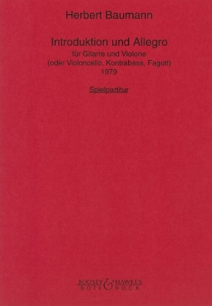 Herbert Baumann Introduction and Allegro Gtr/Bass double bass & other instruments