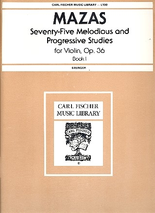 75 melodious and progressive Studies op.36 vol.1 (nos.1-30)  for violin