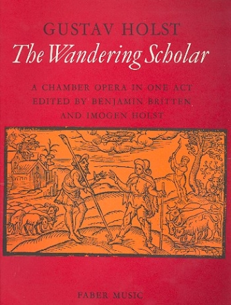 The wandering Scholar vocal score (en) chamber opera in 1 act