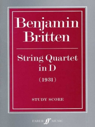 String Quartet D major study score 