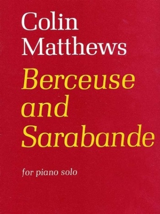 Berceuse and Sarabande (piano)  Piano Solo