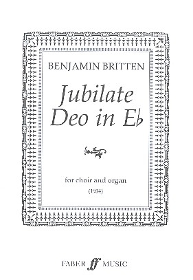 Jubilate deo for mixed chorus and organ score