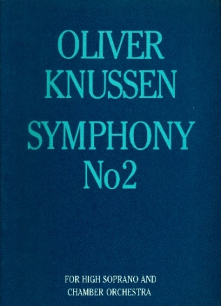 Symphony no.2 op.7 for high soprano and chamber orchestra score