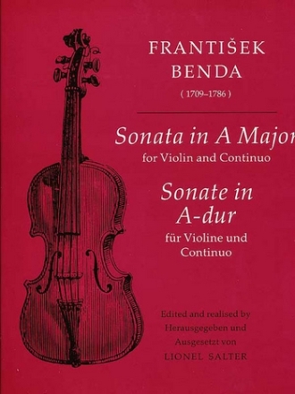 Benda, Frantisek Sonata in A (violin and piano)  Violin and piano