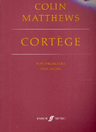Cortge for orchestra score