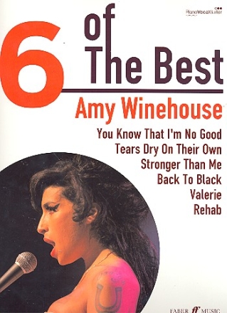 6 of the Best: Amy Winehouse songbook piano/vocal/guitar
