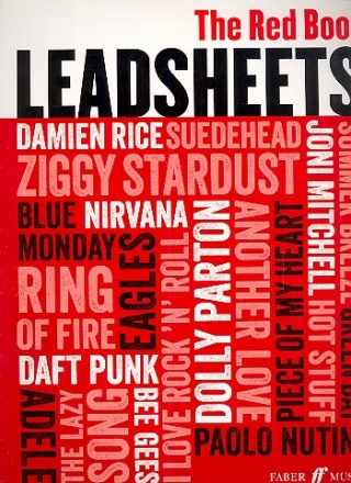 Leadsheets - the red Book: songbook melody line/lyrics/chords
