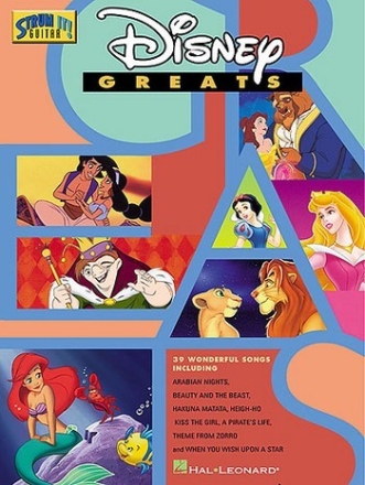 Disney Greats songbook melody line/lyrics/strum patterns/ chords