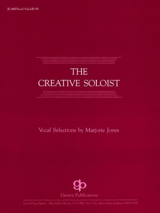 Jones Marjor, The Creative Soloist Vocal Solos Chor Buch