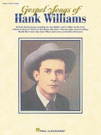 Gospel Songs of Hank Williams Piano, Vocal and Guitar Buch