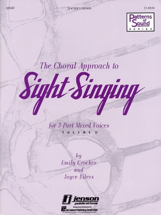 Emily Crocker_Joyce Eilers, The Choral Approach to Sight-Singing Vol.  Chor Buch