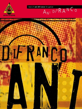 Best of Ani DiFranco for Guitar Gitarre Buch