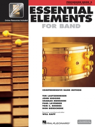 Essential Elements for Band - Book 2 with EEi Percussion Buch + Online-Audio