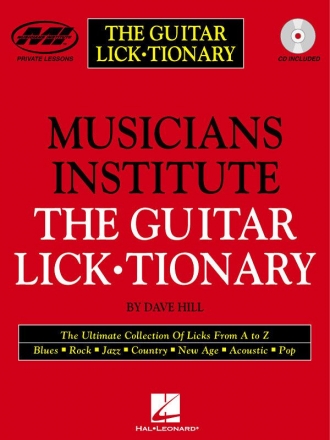 Dave Hill, The Guitar Lick-Tionary Gitarre Buch + CD