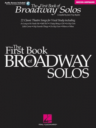 First Book of Broadway Solos Mezzo Soprano Buch + Online-Audio