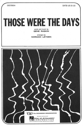 Those Were the Days SATB Chorpartitur