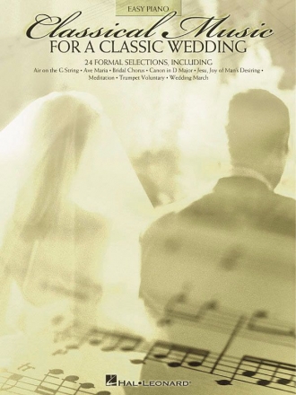 Classical Music For A Classic Wedding Easy Piano Buch