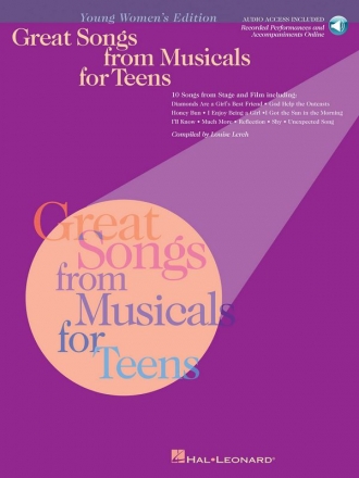 Great Songs from Musicals for Teens Vocal Buch + Online-Audio