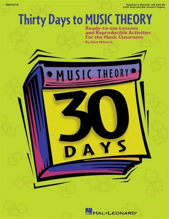 Ellen Wilmeth, Thirty Days to Music Theory Classroom Resource Classroom Buch