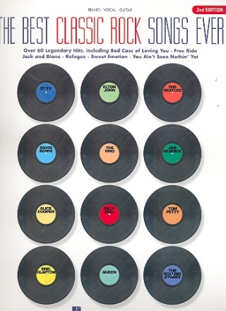 The best classic Rock Songs ever: Songbook for piano/vocal/guitar
