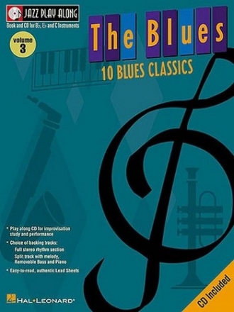 10 Blues Classics (+CD): Jazz Playalong vol.3 for Bb, Eb and C Instruments