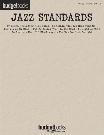 Jazz Standards songbook piano/vocal/guitar