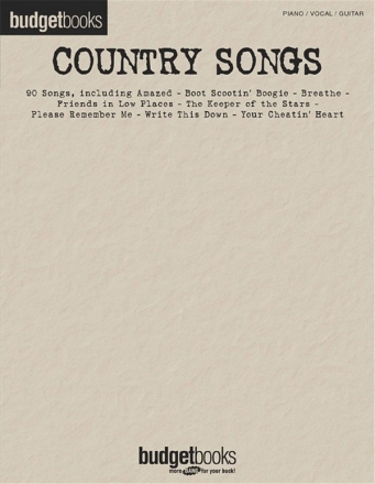 Country Songs for piano/vocal/guitar