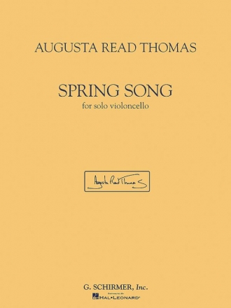 Augusta Read Thomas, Spring Song Cello Buch